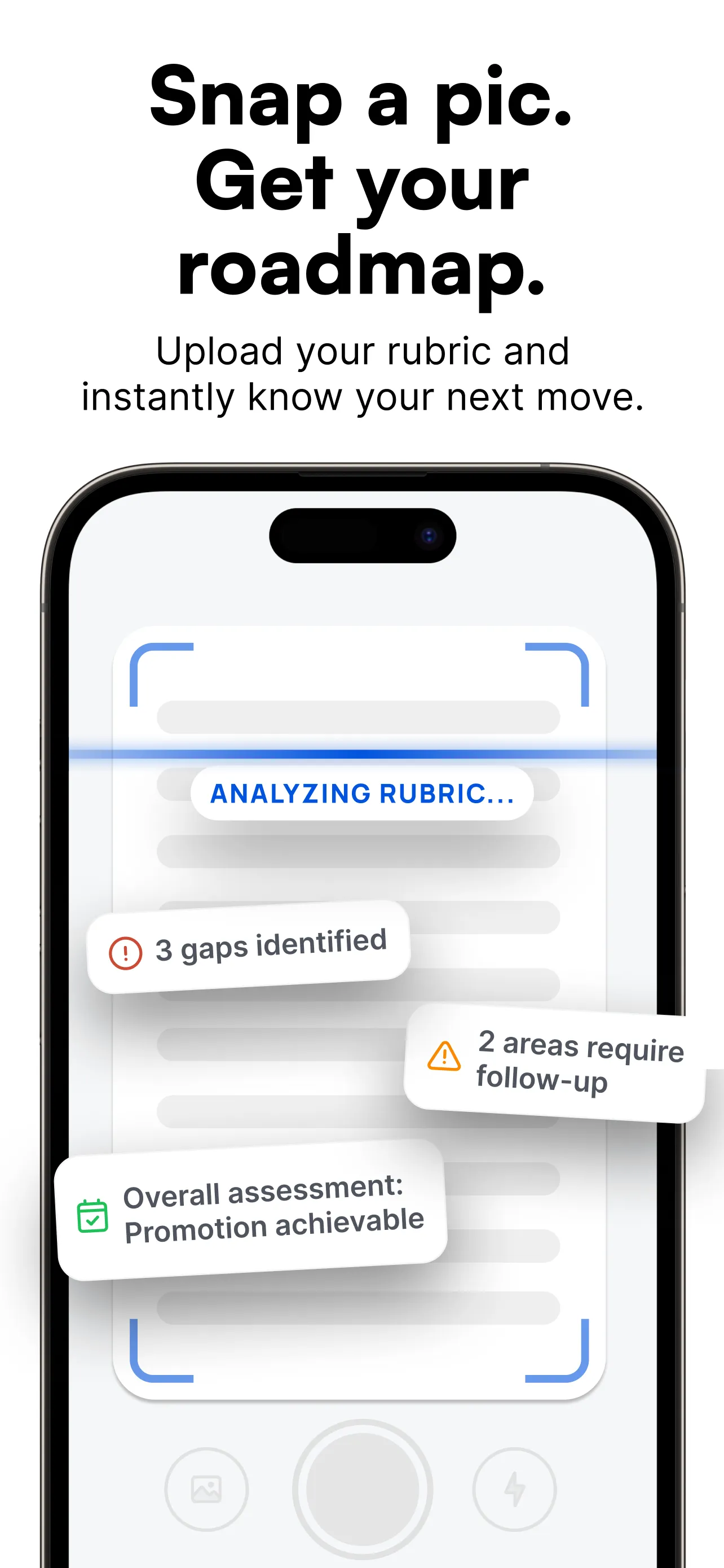 CareerClimb promotion readiness dashboard on iPhone